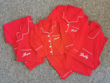Load image into Gallery viewer, Traditional Red Family Matching Christmas PJs
